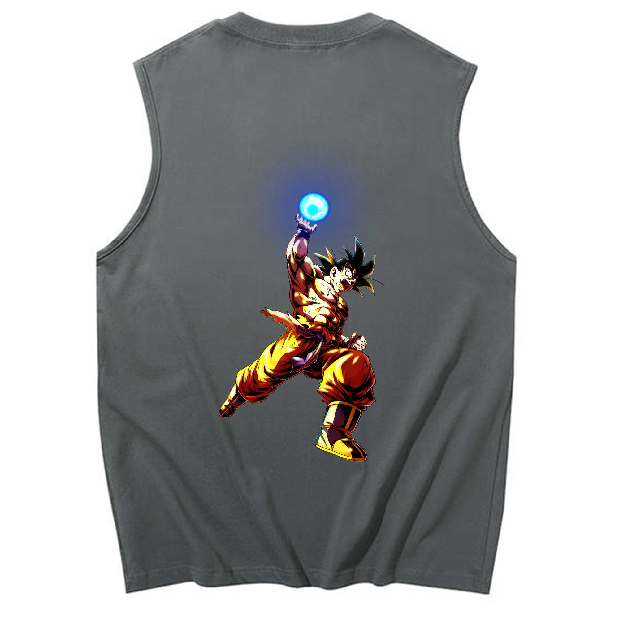 （画像用） ドラゴンボール 孫悟空（そん ごくう）Son Goku カカロット DRAGON BALL Kakarotto コットン100％タンクトップ（背面プリント）